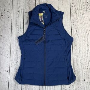 Tangerine Light Weight Puffer Active Vest Packable Blue Womens Small‎ NEW